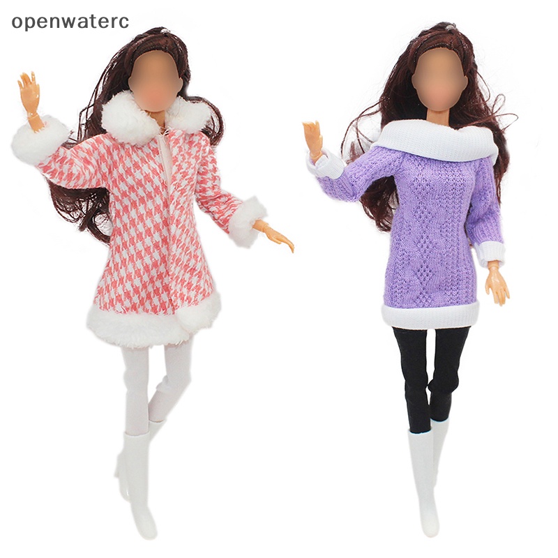 1 Bộ Đầm Thời Trang Mùa Đông 30cm Dành Cho Búp Bê Tỉ Lệ 1: 6