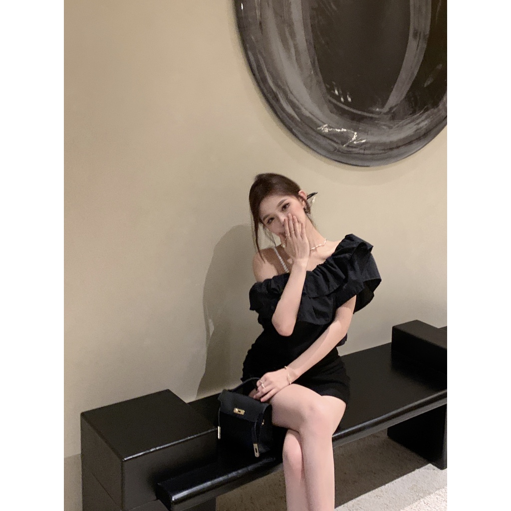 Áo Sơ Mi Ngắn Cổ Xếp Nếp Viền Bèo Thời Trang Mùa Hè Cho Nữ