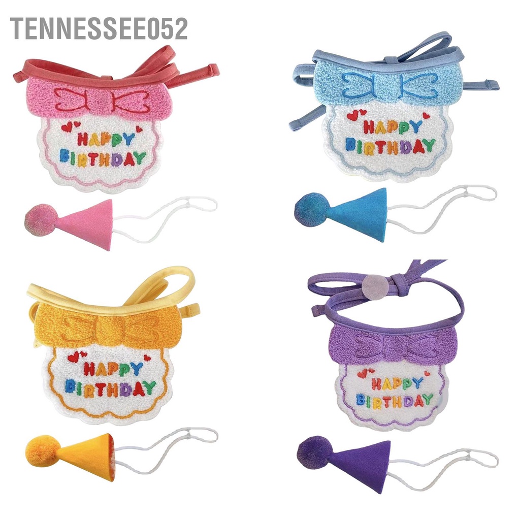 Tennessee052 Yếm Chó Mèo Dễ Thương Phối Nón Ngộ Nghĩnh Đạo Cụ Chụp Ảnh Quà Tặng Cho Tiệc Sinh Nhật