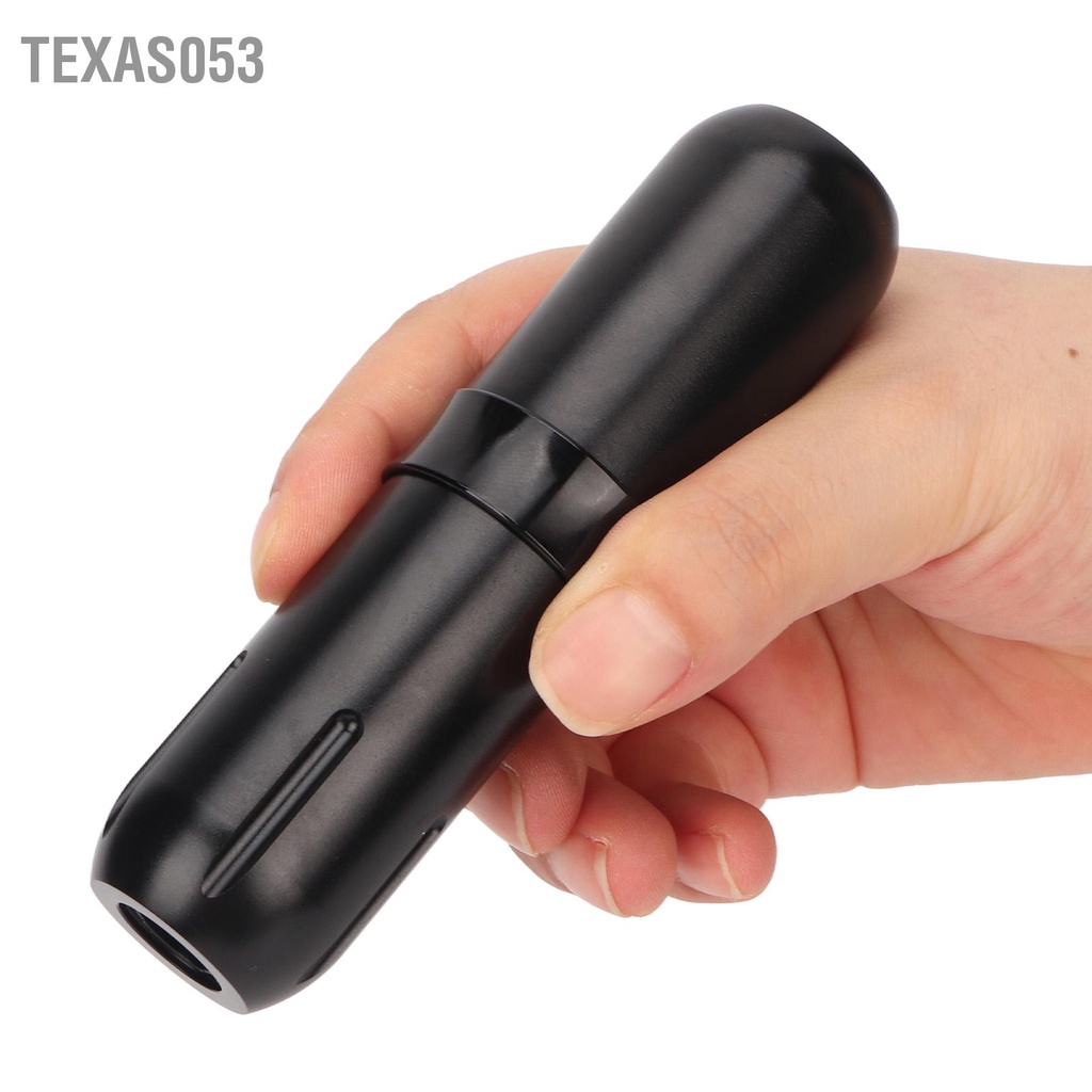 Texas053 Quay Hình Xăm Bút 8000PRM Giao Diện RCA Tiếng Ồn Thấp Máy Không Dây Nguồn Điện Đen