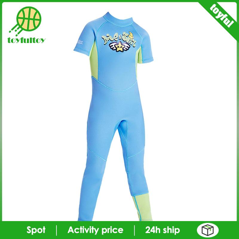 Bộ Đồ Lặn Dày 2.5mm Bằng Cao Su Tổng Hợp Toàn Diện Cho Bé