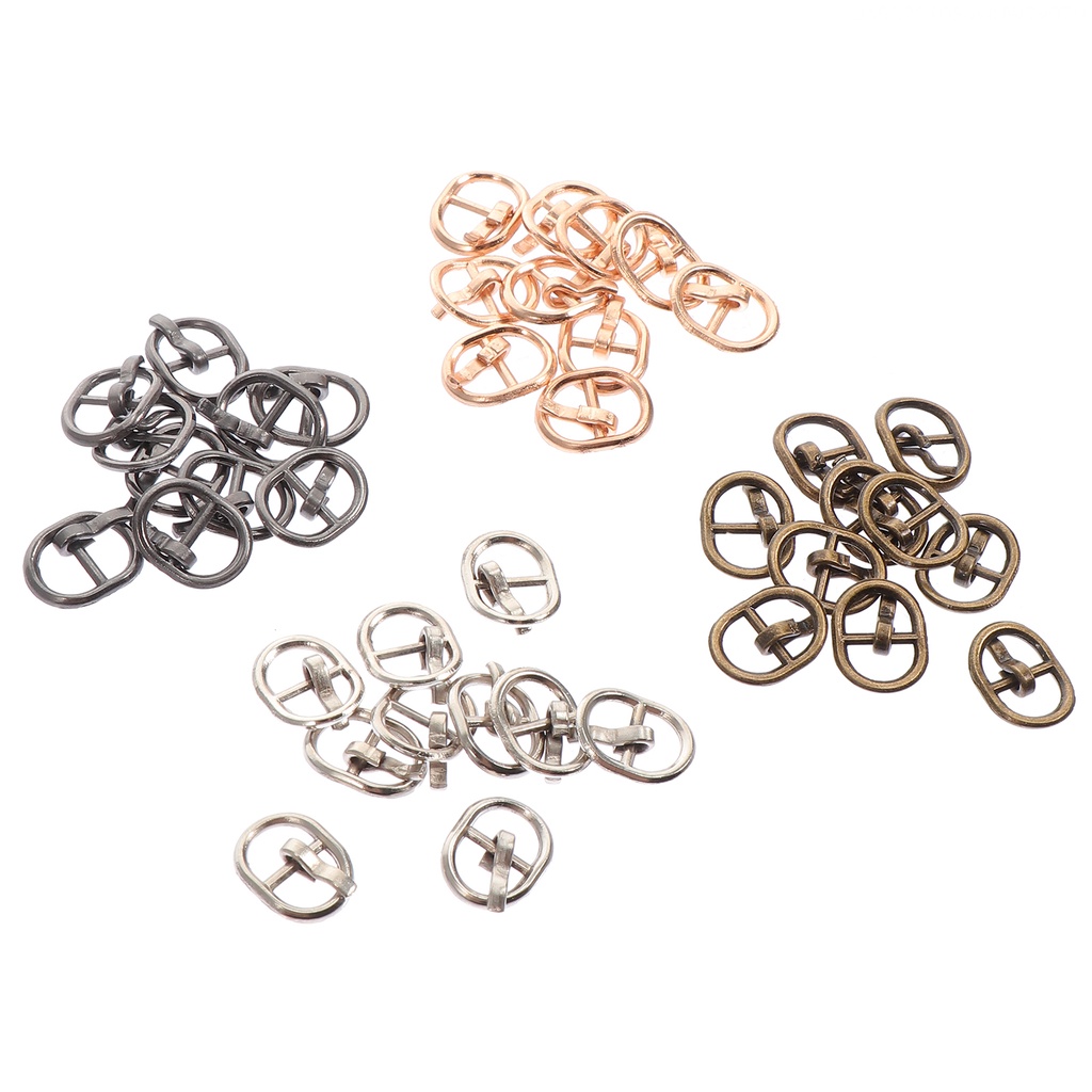 Bộ 40 Móc Khóa Tròn Bằng Đồng Thau Nhỏ Gọn Tiện Dụng