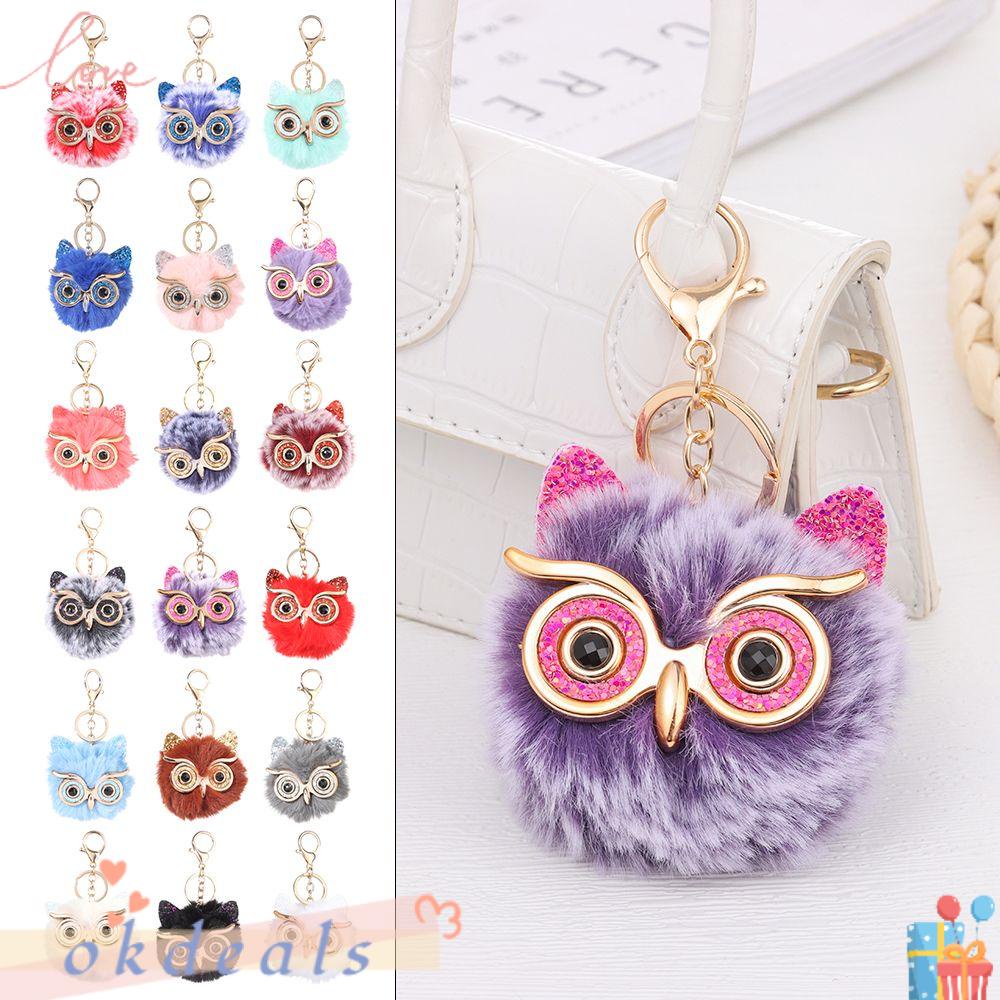 Móc Khóa Hình Chim Cú Mắt To Dễ Thương