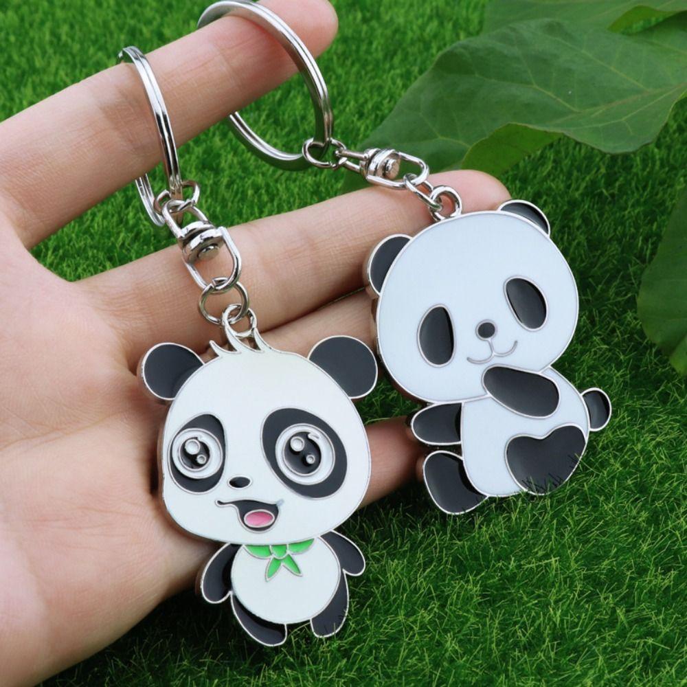Aaron1 Móc Chìa Khóa Xe Hơi / Điện Thoại Hình Gấu Trúc Sáng Tạo Thích Hợp Làm Quà Tặng Cho Nam Và Nữ