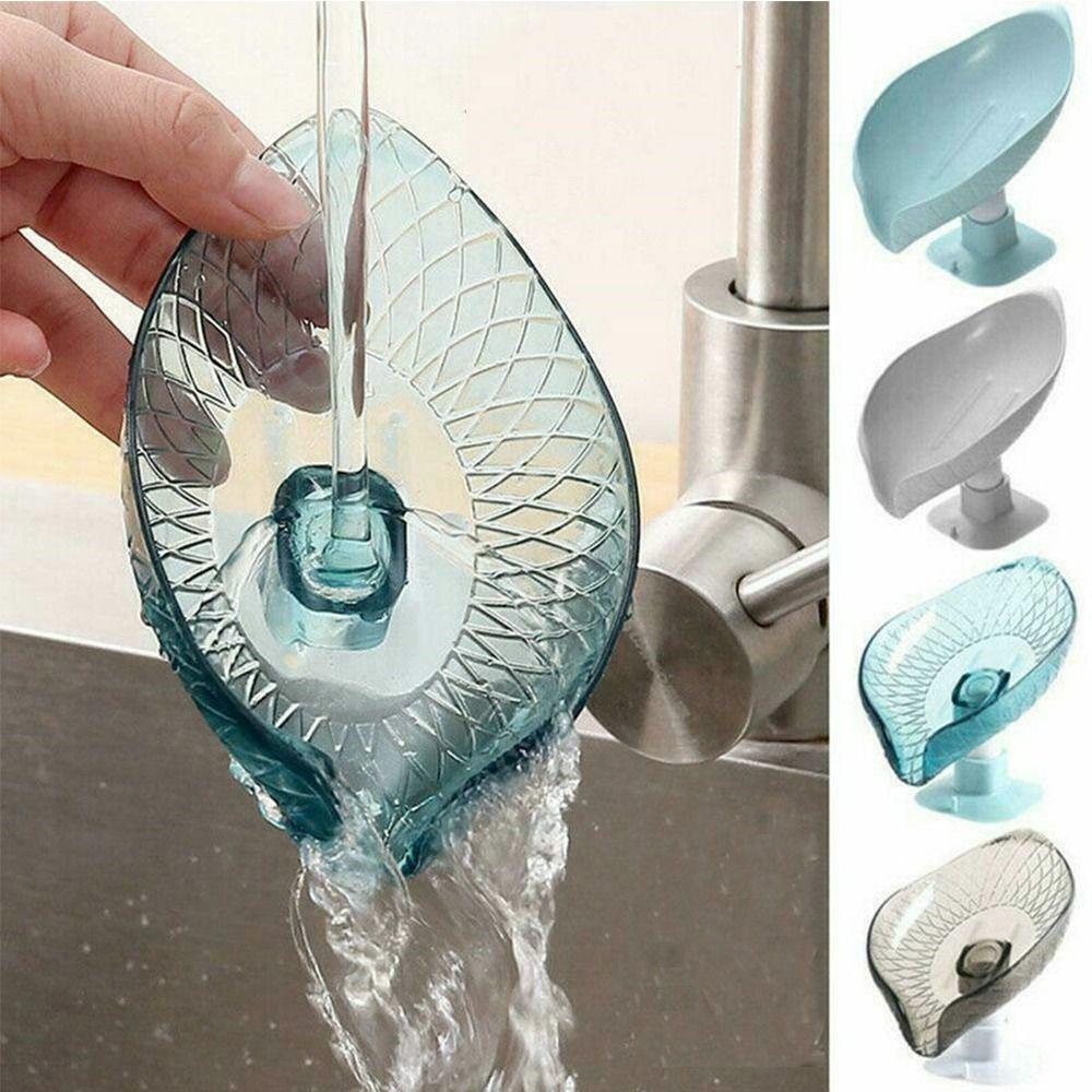 PISTA Giá Đỡ Xà Phòng Có Giác Hút Hình Chiếc Lá