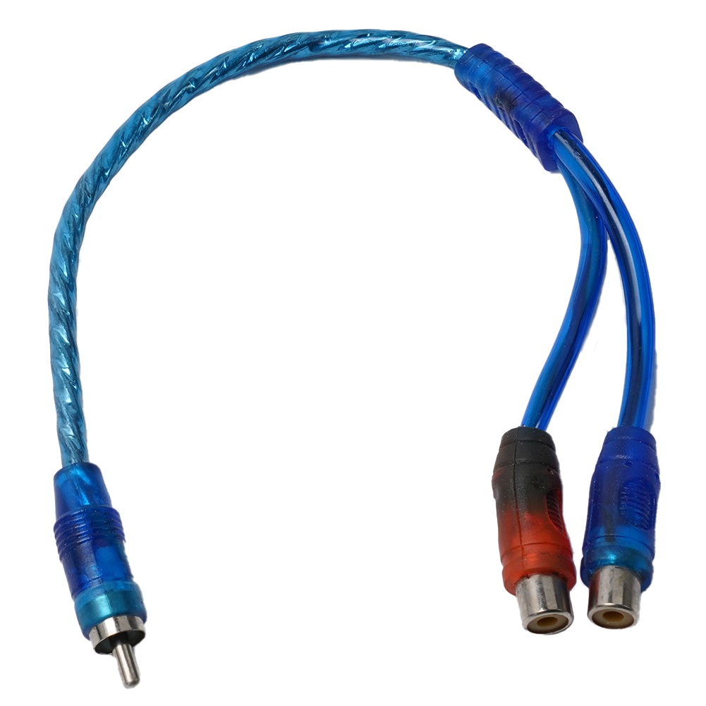 Cáp Chia Âm Thanh RCA 2 Cổng RCA Sang 1 Đầu RCA Cho Xe Hơi