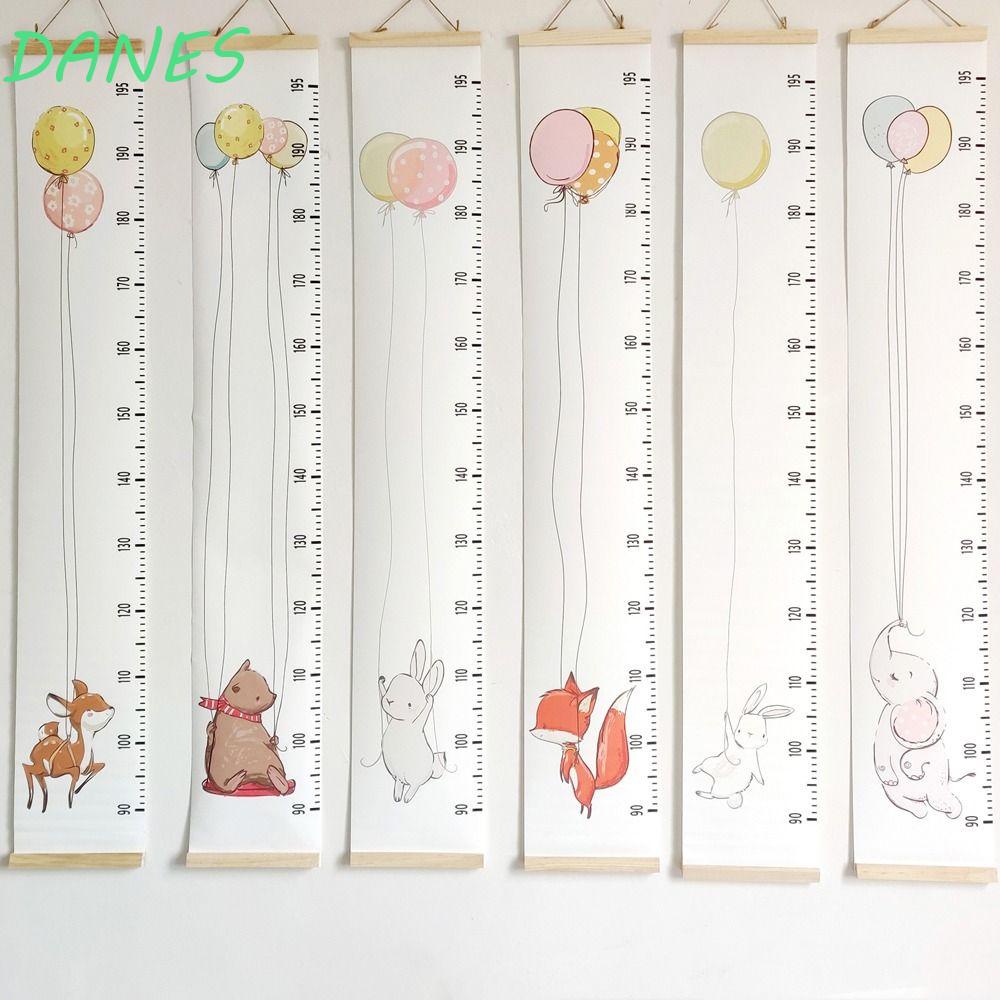 Thước Gỗ Đo Chiều Cao Họa Tiết Động Vật Hoạt Hình Cho Bé