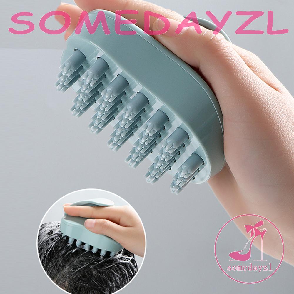 Bàn Chải Gội Đầu Bằng Silicone Thoải Mái Giúp Tuần Hoàn Máu Ngăn Rụng Tóc