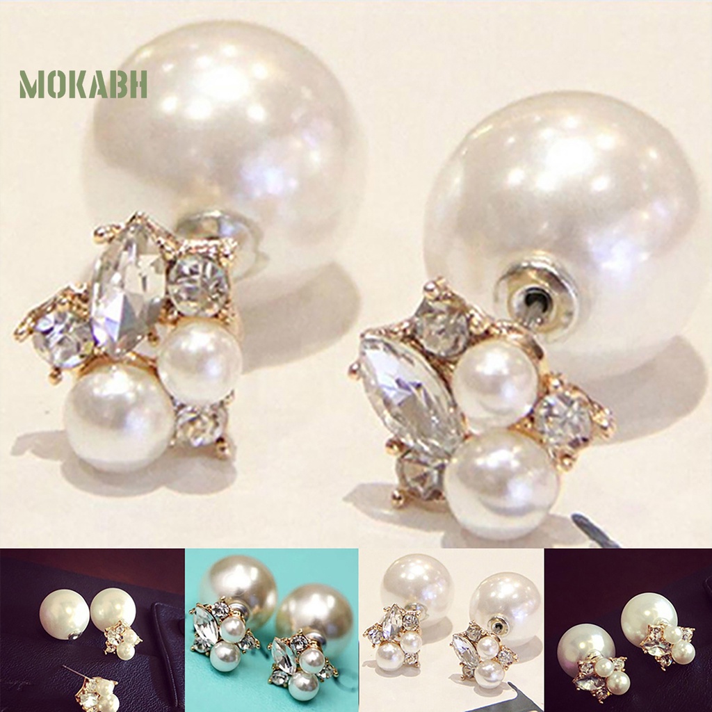 Bông Tai Đính Đá Trang Trí Trước Và Sau Thời Trang Cho Nữ