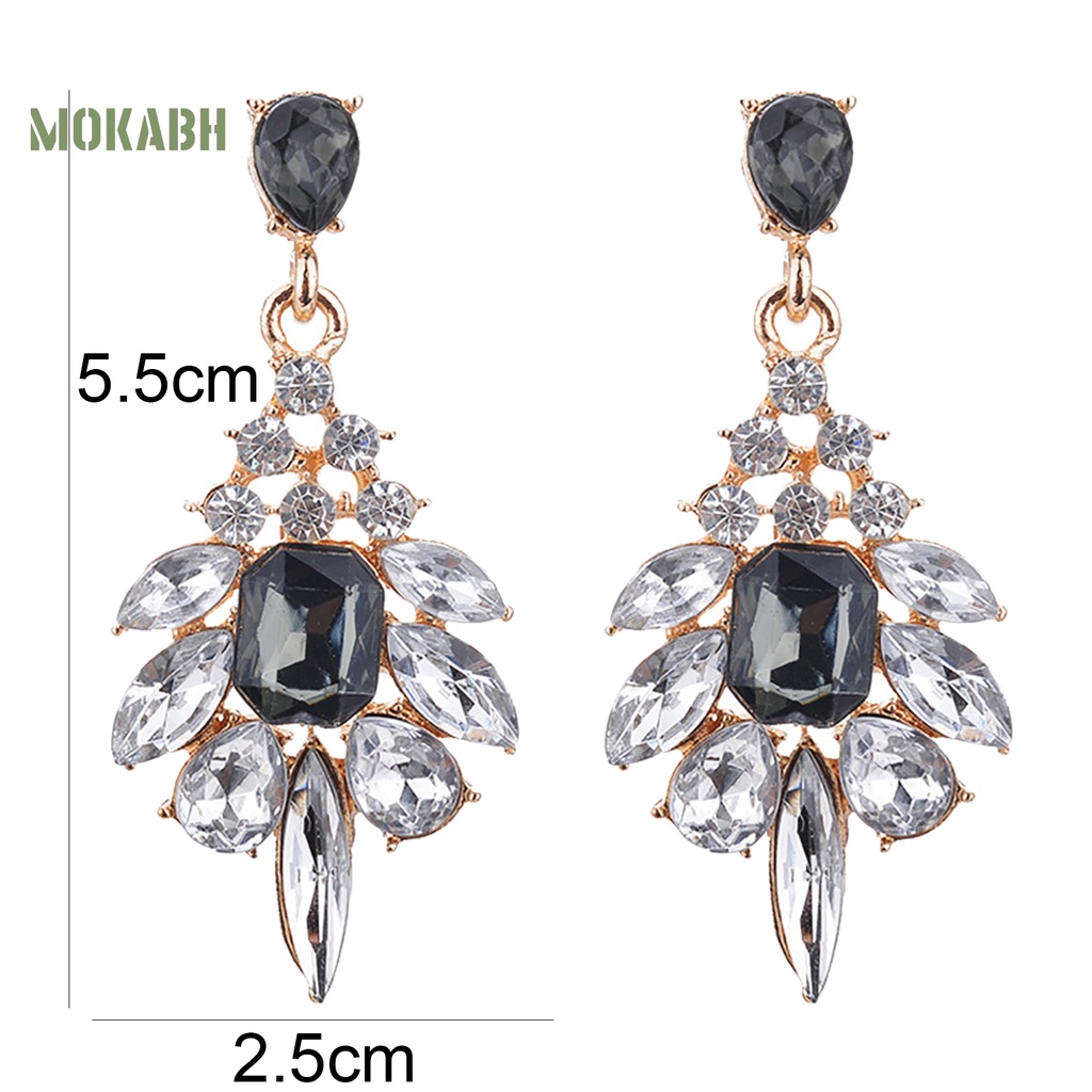 1 Đôi Bông Tai Hình Giọt Nước Bằng Hợp Kim Quyến Rũ Dành Cho Nữ