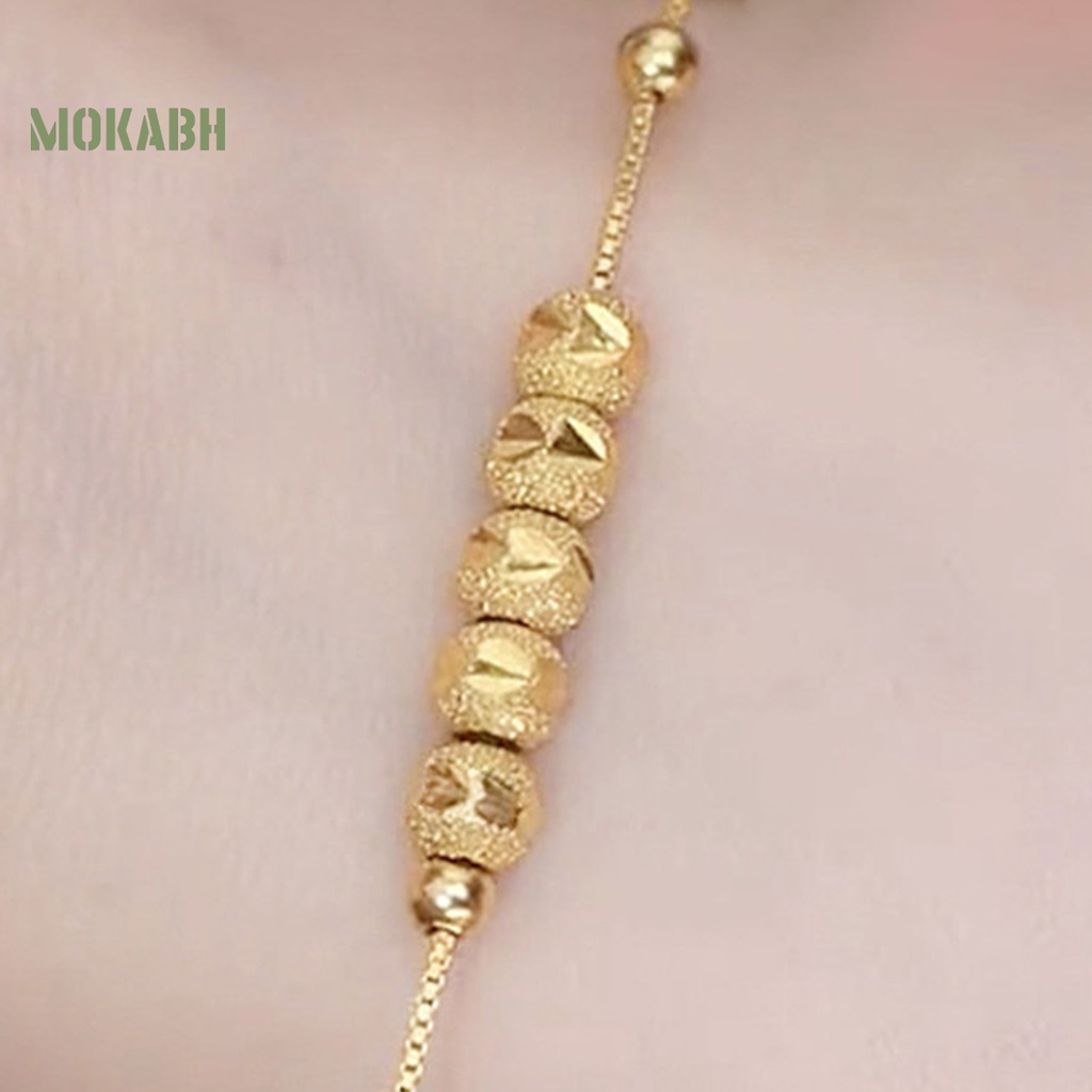 Vòng Đeo Tay May Mắn Bằng Hợp Kim Mỏng Màu Vàng Kim Thanh Lịch Tùy Chỉnh Thời Trang Cho Nữ