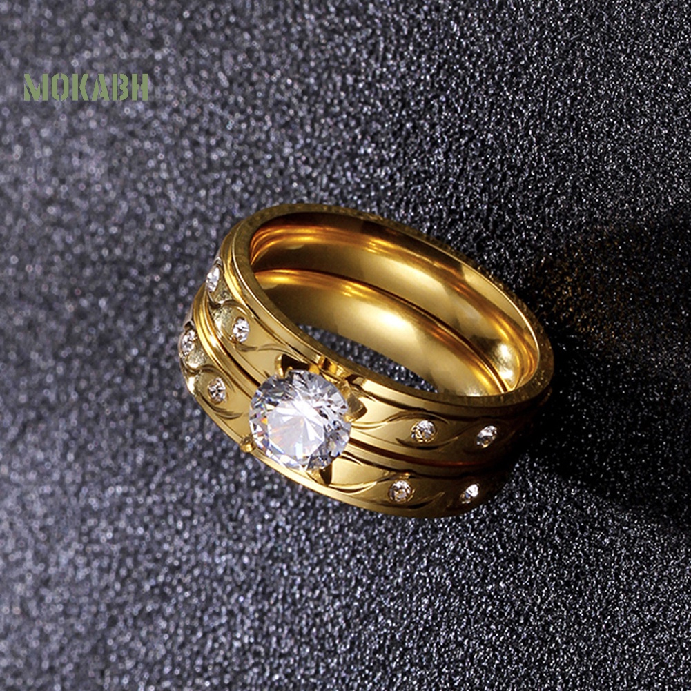 Nhẫn Đính Đá Zircon Sang Trọng Cho Nữ