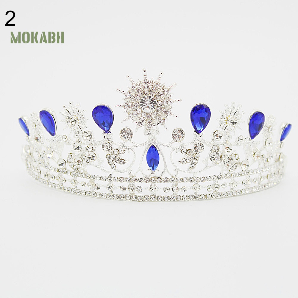 Vương Miện Cài Tóc Đính Đá Phong Cách Vintage Cho Cô Dâu