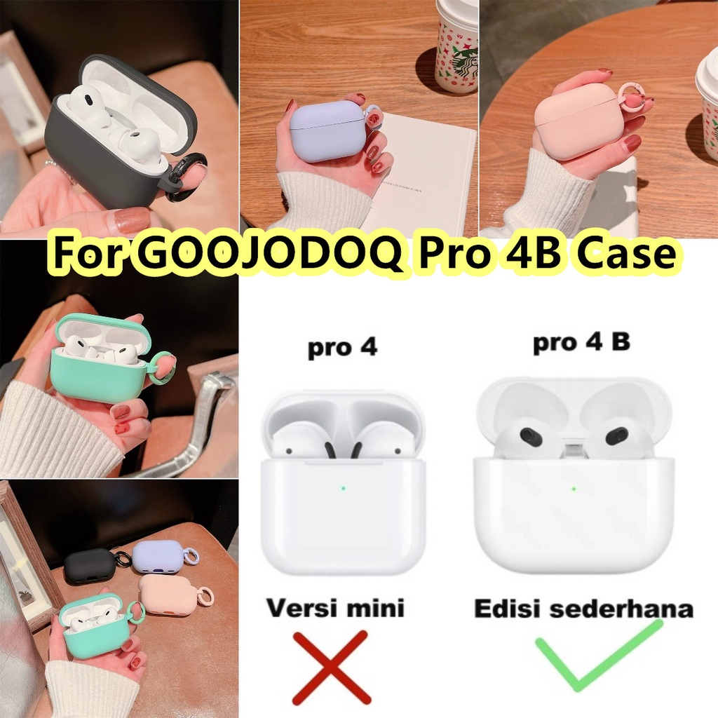 Vỏ Bọc Hộp Sạc Tai Nghe GOOJODOQ Pro 4B Màu Macarons Mềm Chất Lượng Cao Cho Gojodoq Pro 4