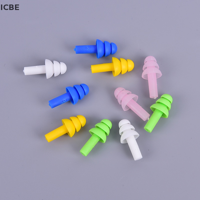Set 5 Cặp Nút Bịt Tai Chống Ồn Bằng Silicon Tiện Dụng Khi Đi Bơi