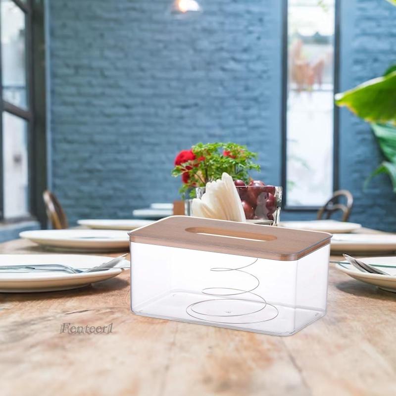 Hộp Đựng Khăn Giấy Thiết Kế Đơn Giản Tiện Dụng Cho Nhà Bếp / Phòng Tắm 1