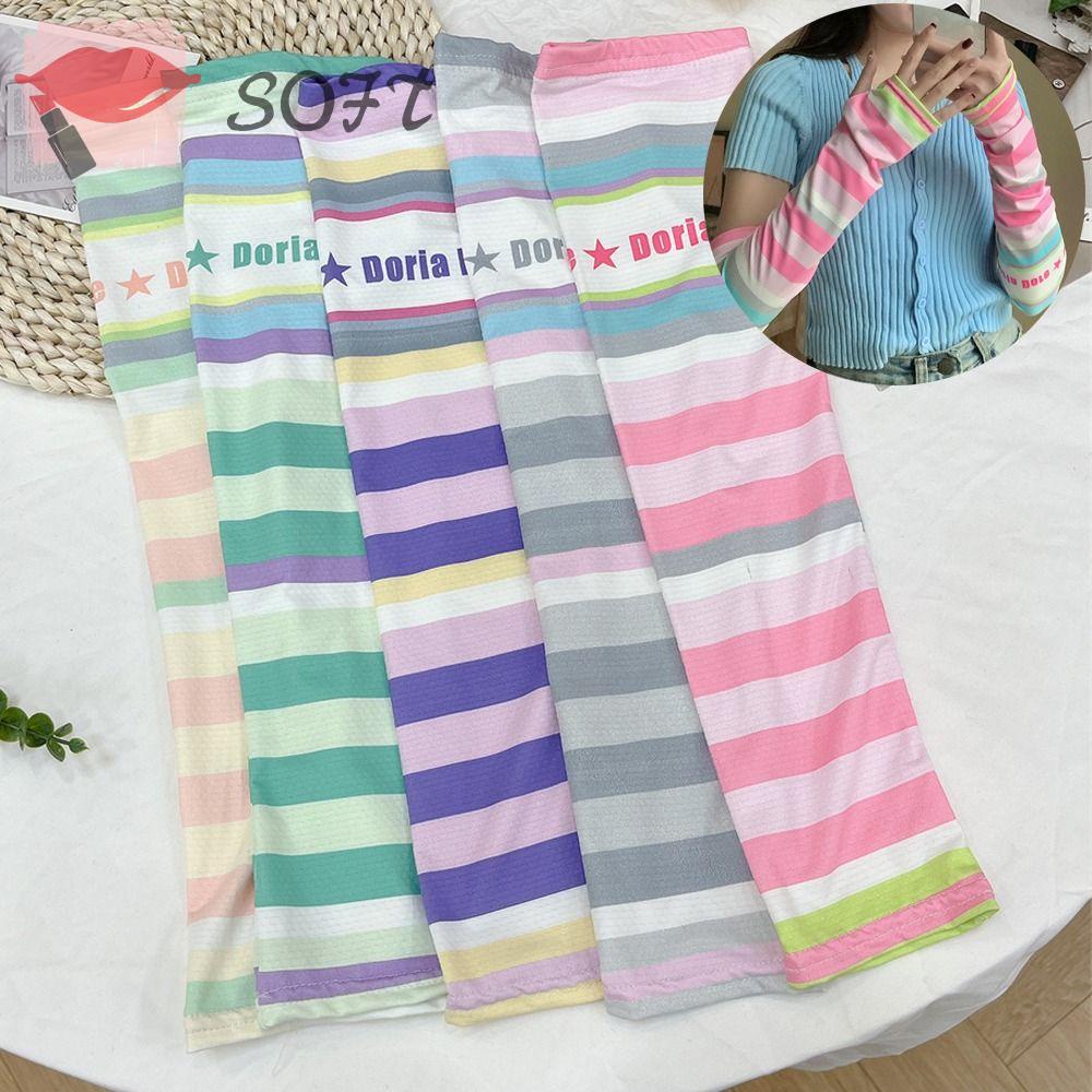 Găng Cánh Tay Chống Nắng Bằng Lụa Lạnh SOFTNESS