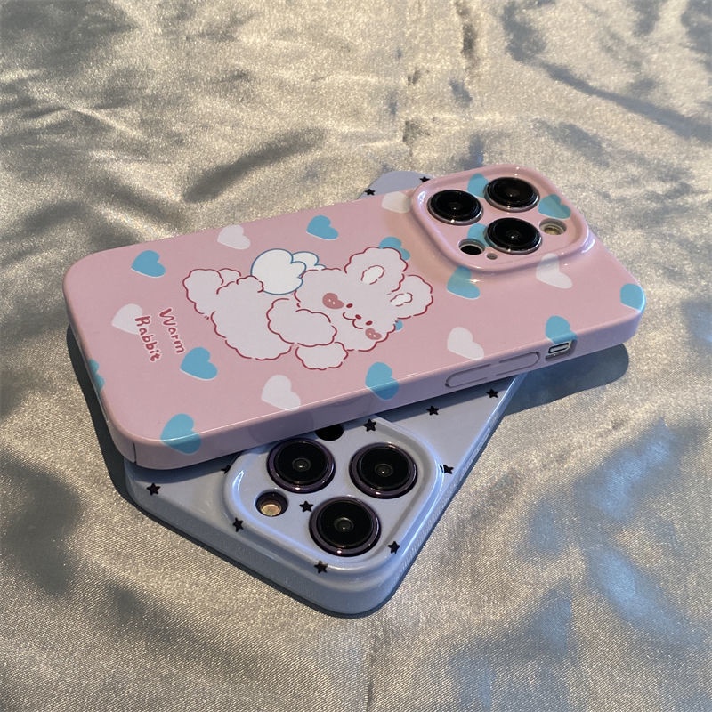 Ốp Điện Thoại Họa Tiết Thỏ Đáng Yêu Cho Iphone 14pro / 8p / max12 X mini / 7 13 11 Xsmax xs / / CJBR