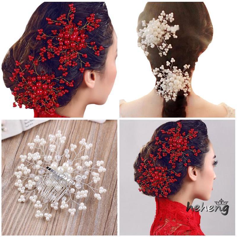 Lược Cài Tóc Đính Pha Lê Cho Cô Dâu