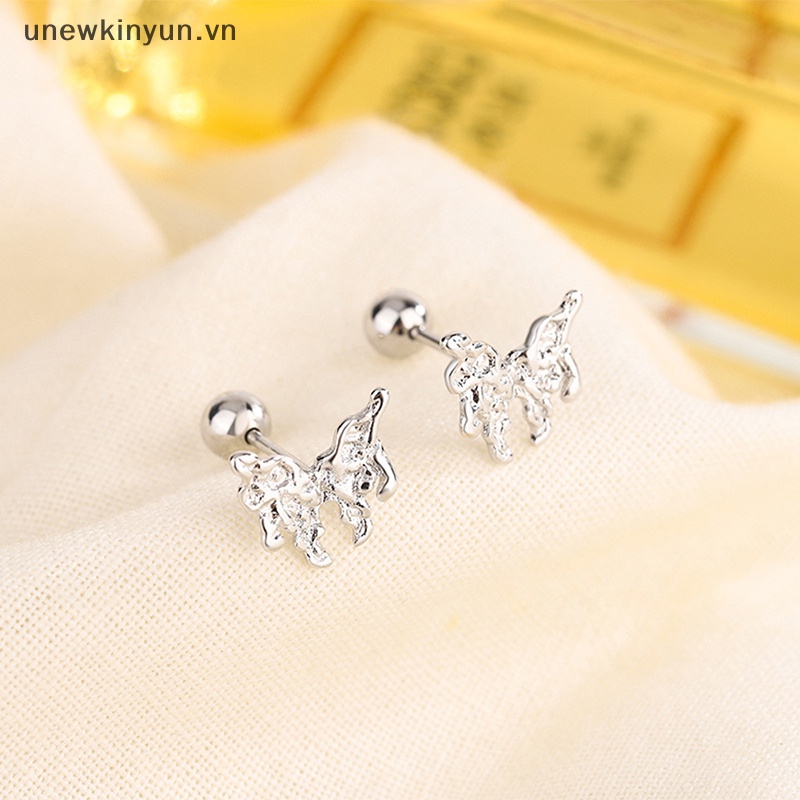 1 Cặp Khuyên Tai Dạng Xoắn Ốc Hình Bướm Cho Nữ