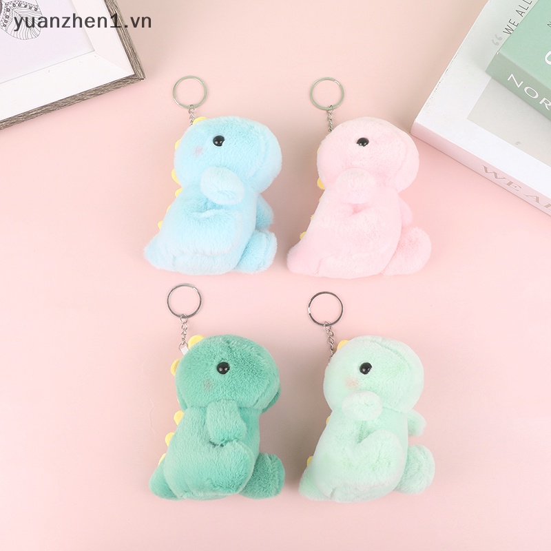 Móc Khóa Hình Khủng Long Nhồi Bông Mềm Mại Đáng Yêu