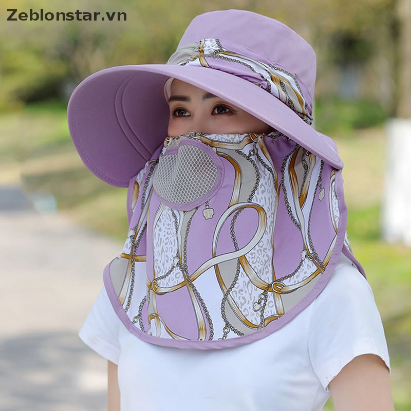 Nón Vành Rộng Chống Tia UV In Họa Tiết Thời Trang Mùa Hè Dành Cho Nữ