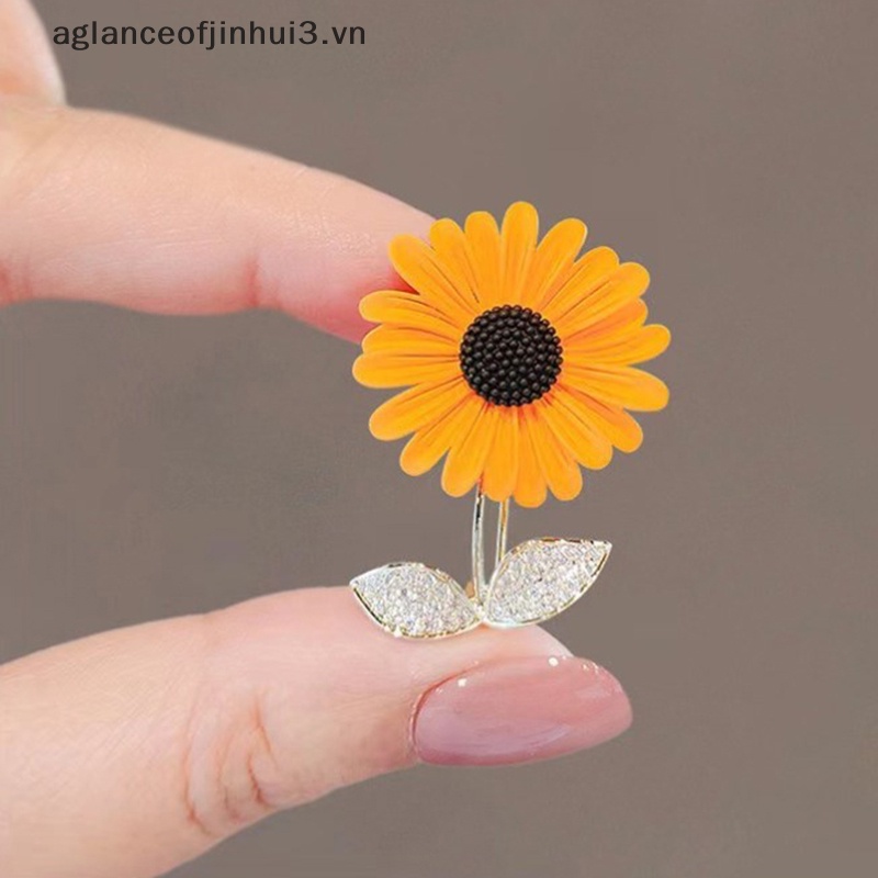 Ghim Cài Áo Hình Hoa Hướng Dương Dễ Thương Sáng Tạo