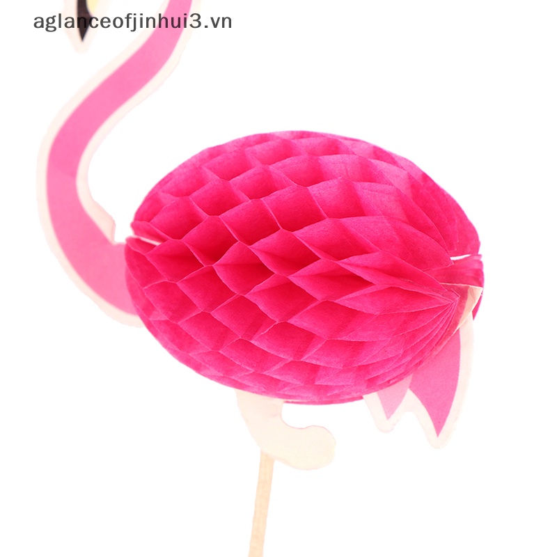 Set 25 Que Cắm Trang Trí Bánh Hình Chim Hồng Hạc