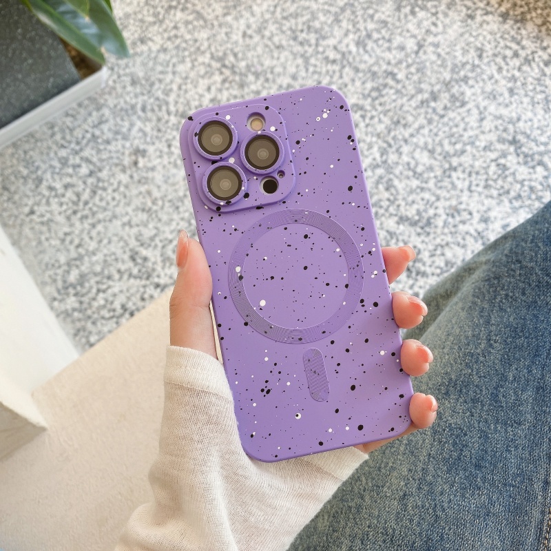 Ốp Điện Thoại Mềm Từ Tính Chống Sốc Bảo Vệ Ống Kính Máy Ảnh Cho iPhone 14 13 12 11 Pro Max 14 Plus