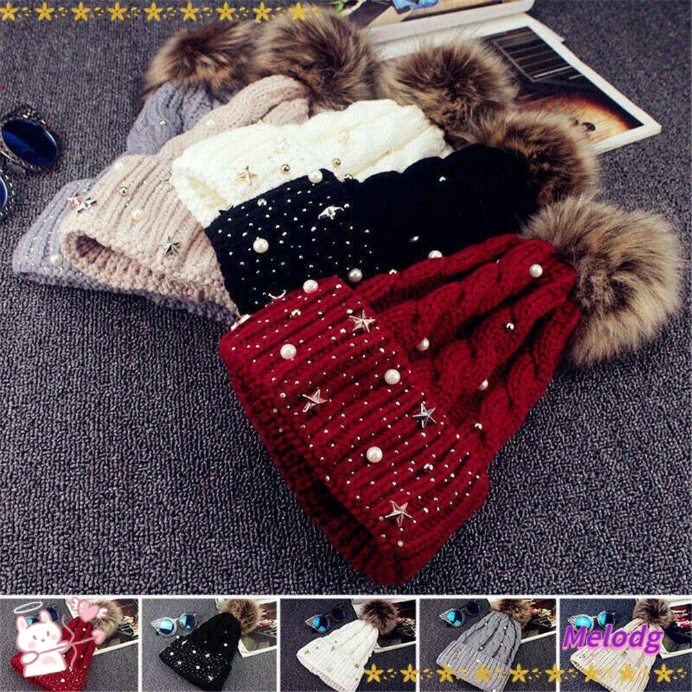 Mũ Beanie Lông Dày Dặn Giữ Ấm Mùa Đông