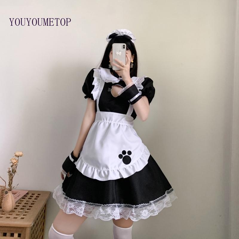 Bộ Đồ Hóa Trang Cô Hầu Gái Phong Cách Gothic Lolita