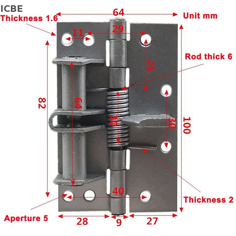 Bản Lề Cửa Lò Xo Tự Động Bằng Kim Loại Có Thể Điều Chỉnh