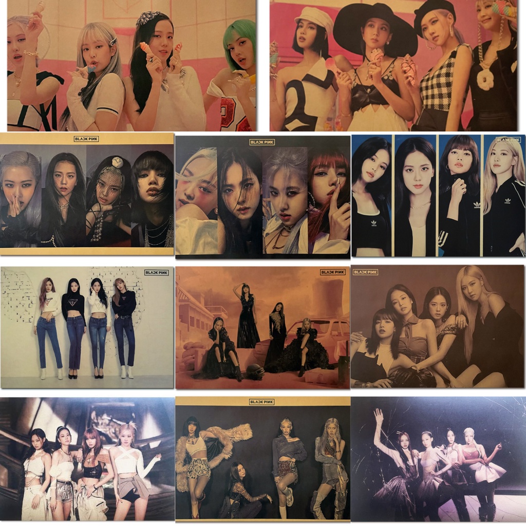 1 Tấm Poster Nhóm Nhạc Blackpink 51 * 35.5cm