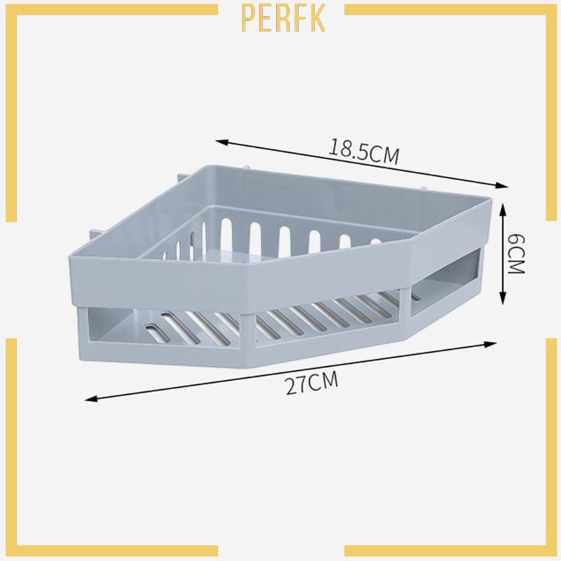 Kệ Đựng Dầu Gội Hình Tam Giác Gắn Góc Tường Chống Gỉ Tiện Dụng Cho Nhà Tắm / Nhà Bếp