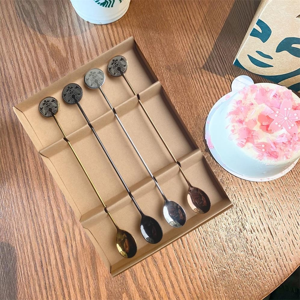 &quot;Mới Chất Lượng Cao Thép Không Gỉ 304 Bộ Thìa Trộn 4 Trong Một Hộp Quà&quot;