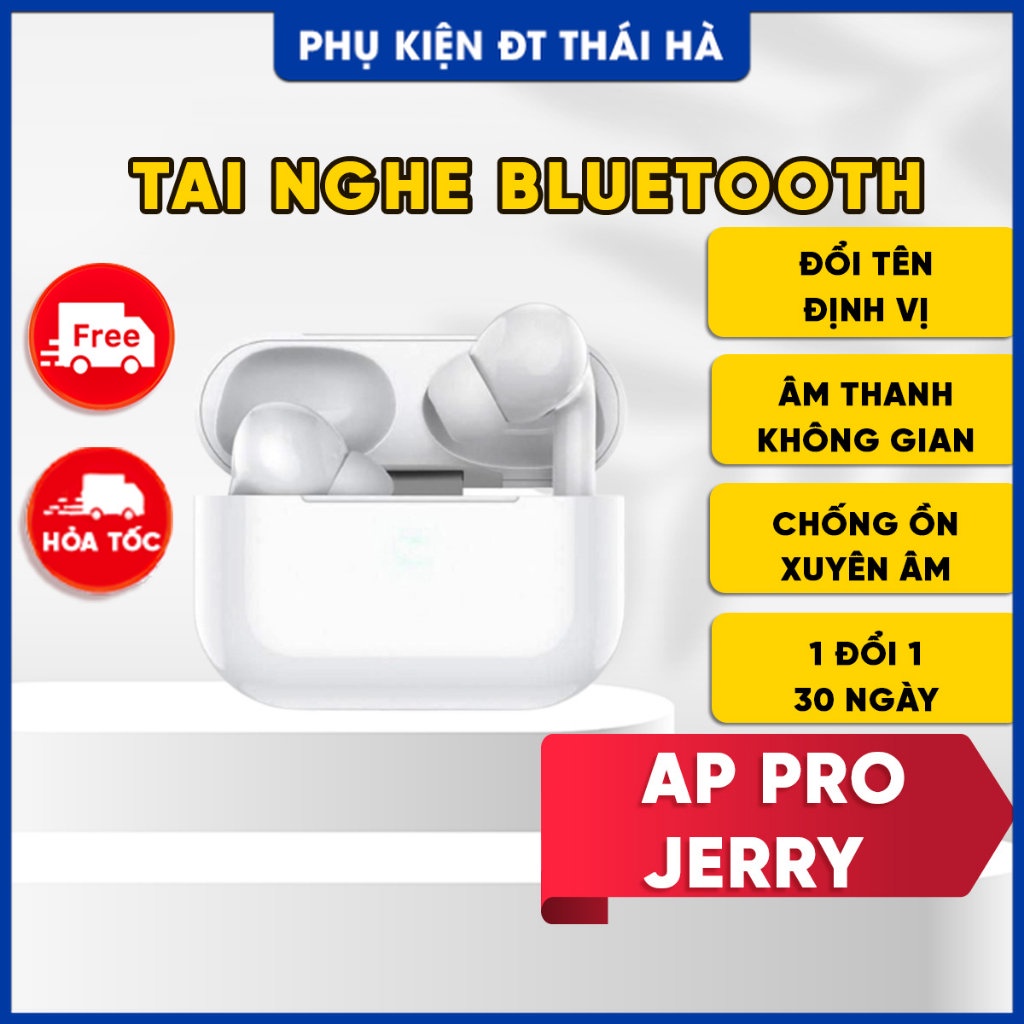 Tai Nghe Bluetooth APPro Jerry (Bass căng, Treble cao, Pin trâu) - BH 3 tháng 1 đổi 1