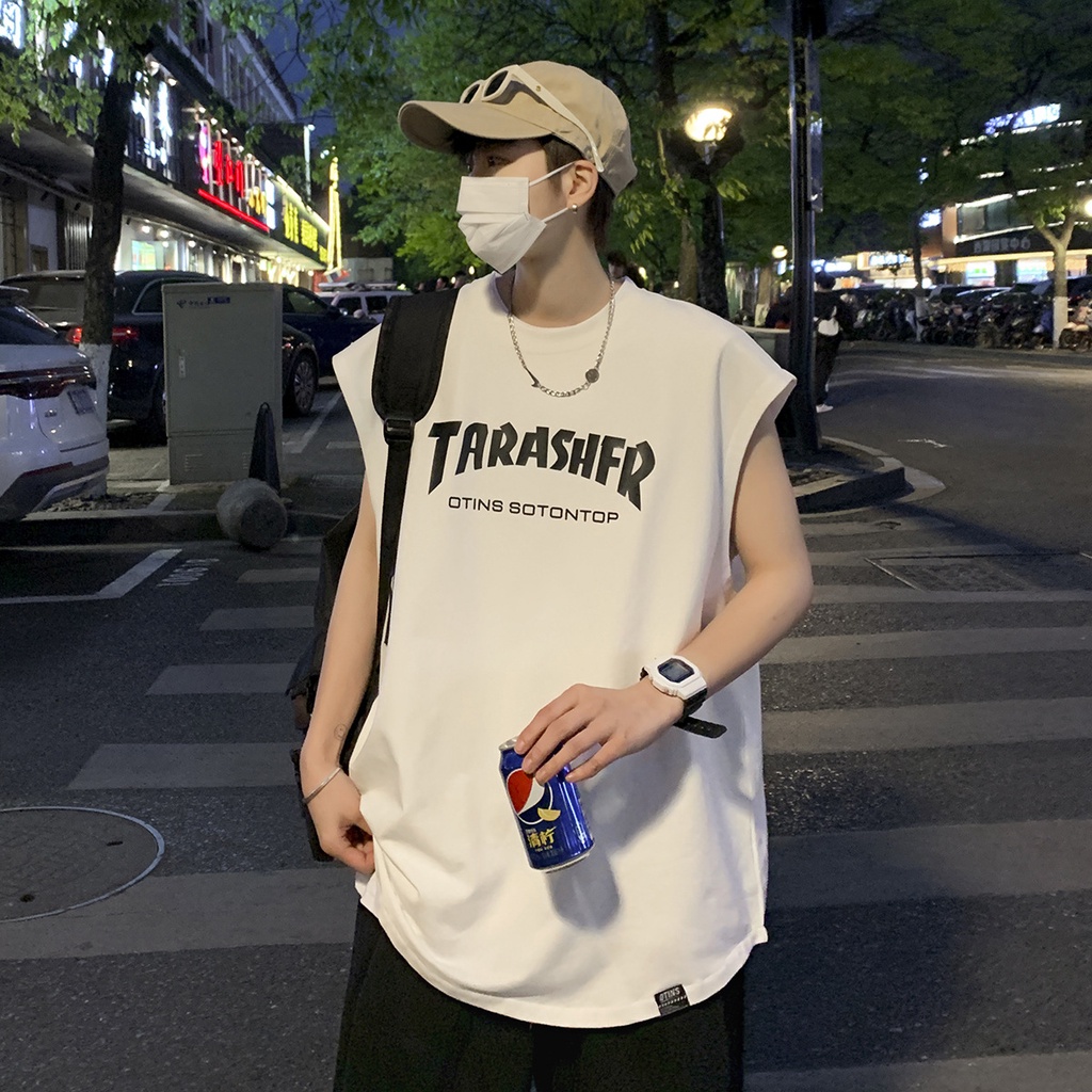 Áo Thun Bóng Rổ Không Tay Dáng Rộng Thời Trang Mùa Hè 2022 Dành Cho Nam