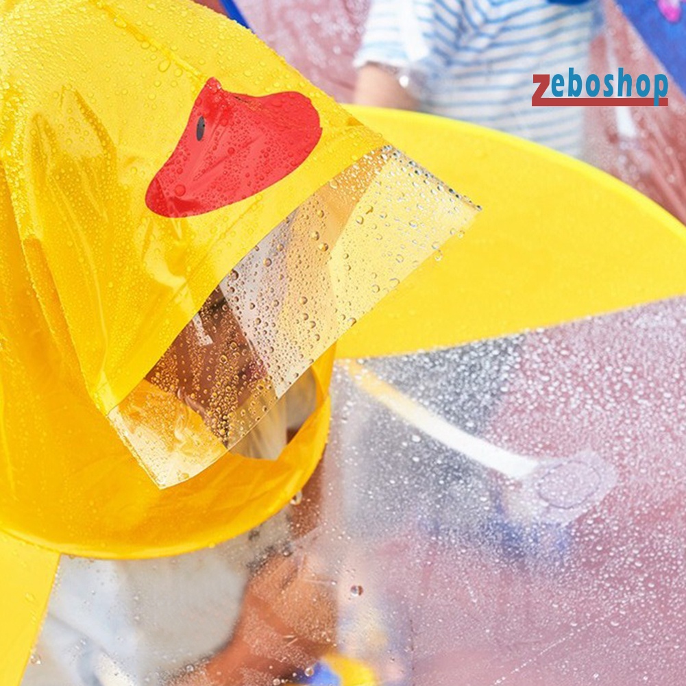 Áo Mưa UFO Bằng PVC Hình Chú Vịt Đáng Yêu Thời Trang