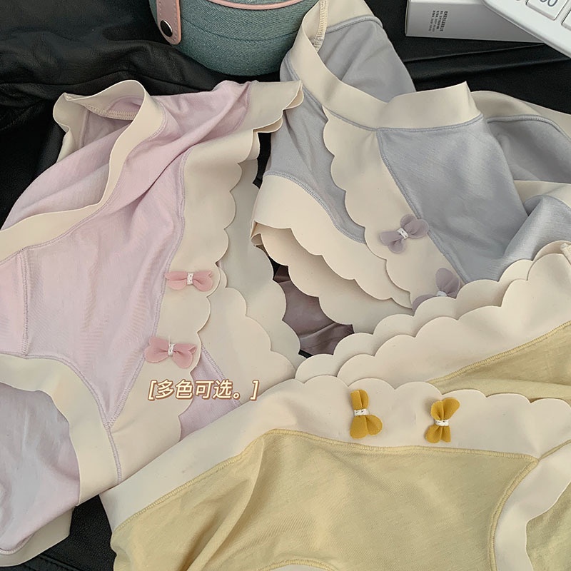 Quần Lót Lưng Vừa Không Đường May Co Giãn Thoáng Khí Thoải Mái Cho Nữ