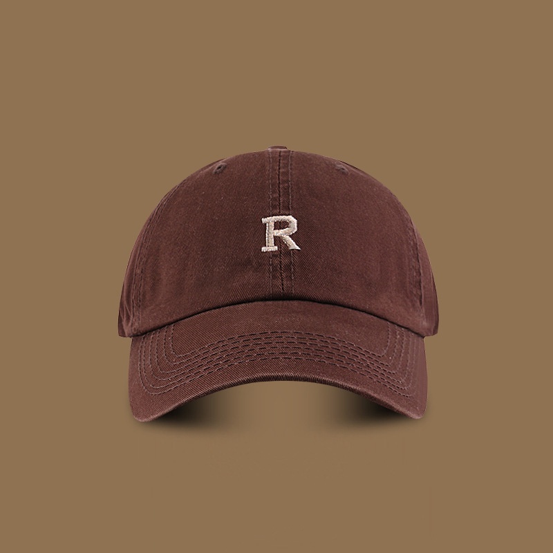 LINJW Mũ Lưỡi Trai Cotton Mềm Thêu Chữ Phong Cách Đơn Giản Thời Trang Unisex