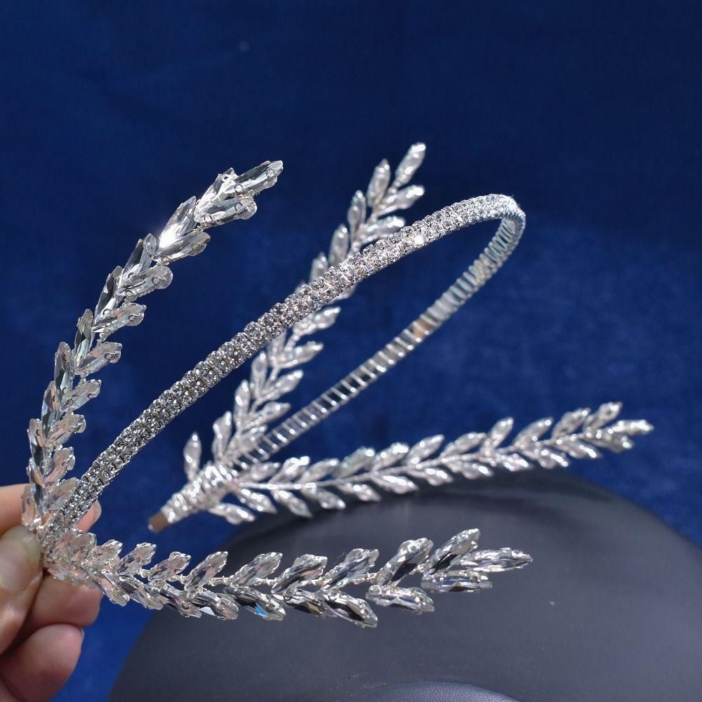 Cài Tóc Cô Dâu Đính Đá Lấp Lánh Phong Cách Vintage