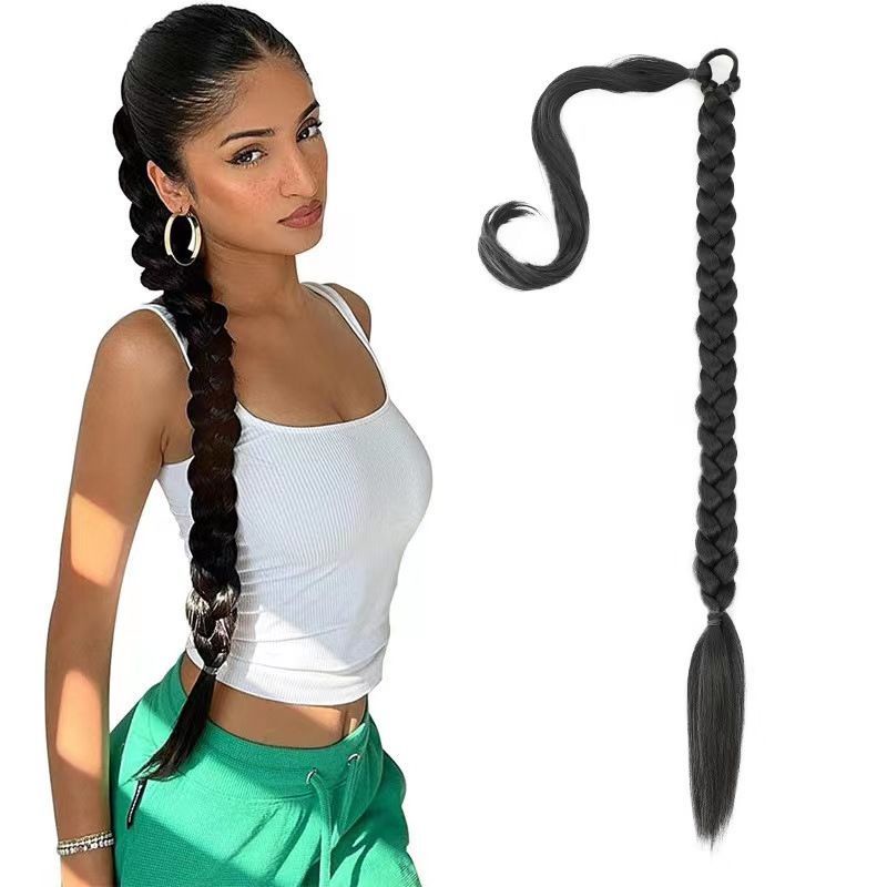 [F &amp; X] Tóc Giả Thắt Bím Xương Cá Thắt Bím Phong Cách Âu Mỹ Y2k