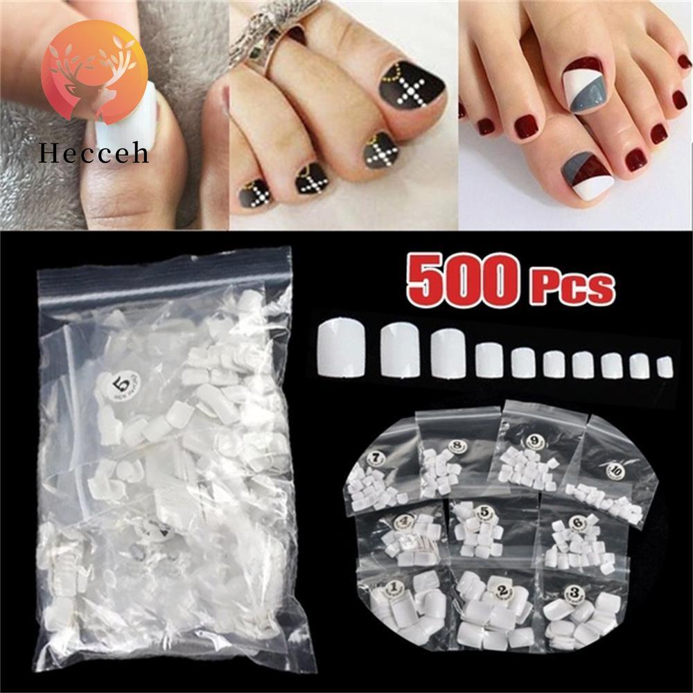 Túi 500 Móng Chân Giả Trang Trí Nghệ Thuật