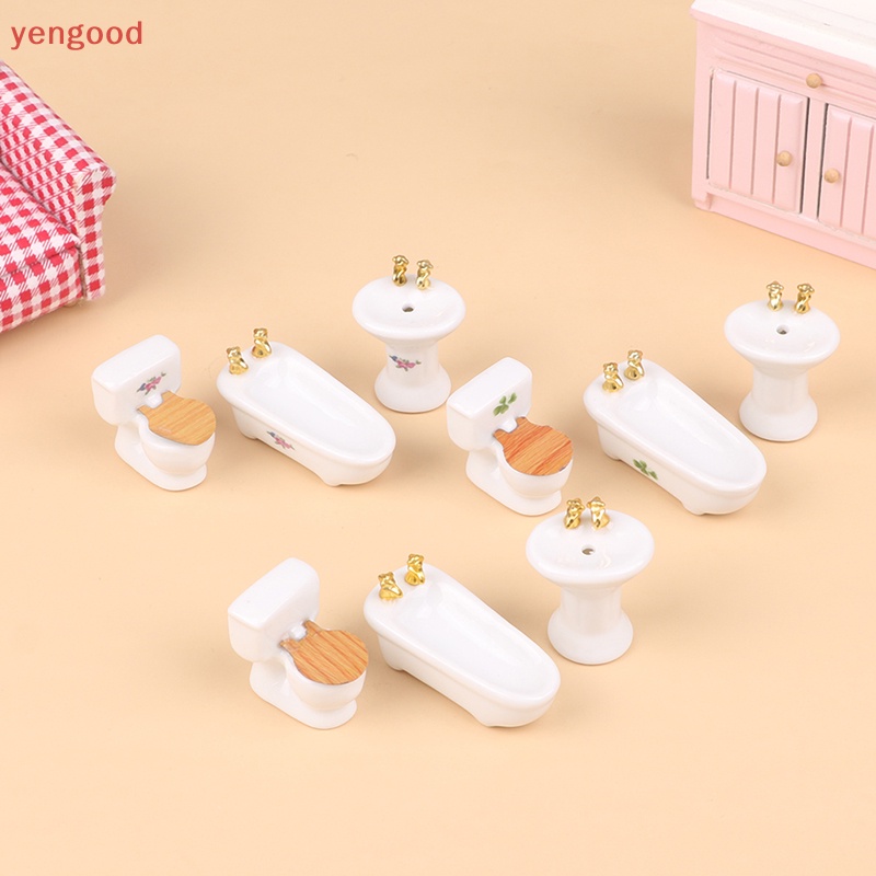 1 Bộ Mô Hình Bồn Tắm 1: 12 Độc Đáo Trang Trí Nhà Búp Bê