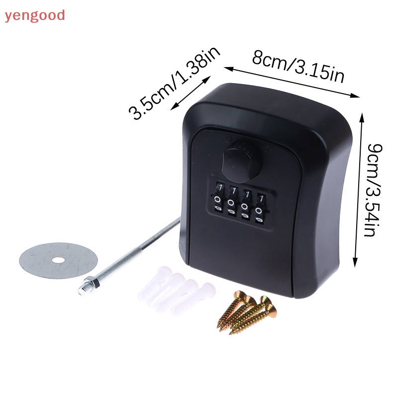 Hộp Đựng Chìa Khóa 4 Chữ Số Gắn Tường An Toàn Tiện Dụng