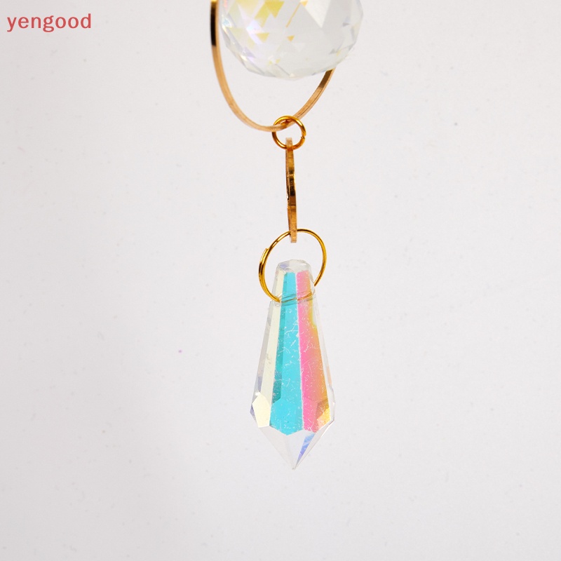 (YGD) Lưới Bắt Giấc Mơ Pha Lê Treo Cửa Sổ Trang Trí