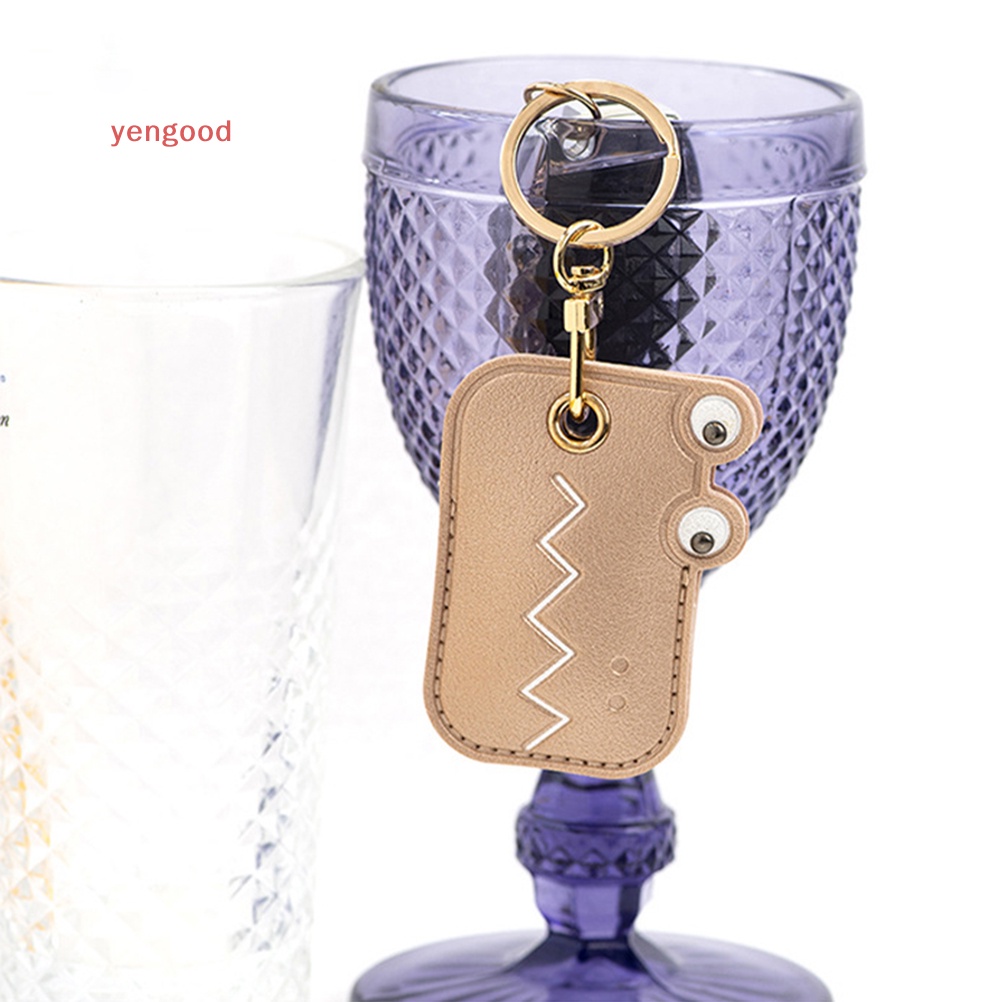 Móc Khóa Bằng Da Họa Tiết Hoạt Hình Đáng Yêu