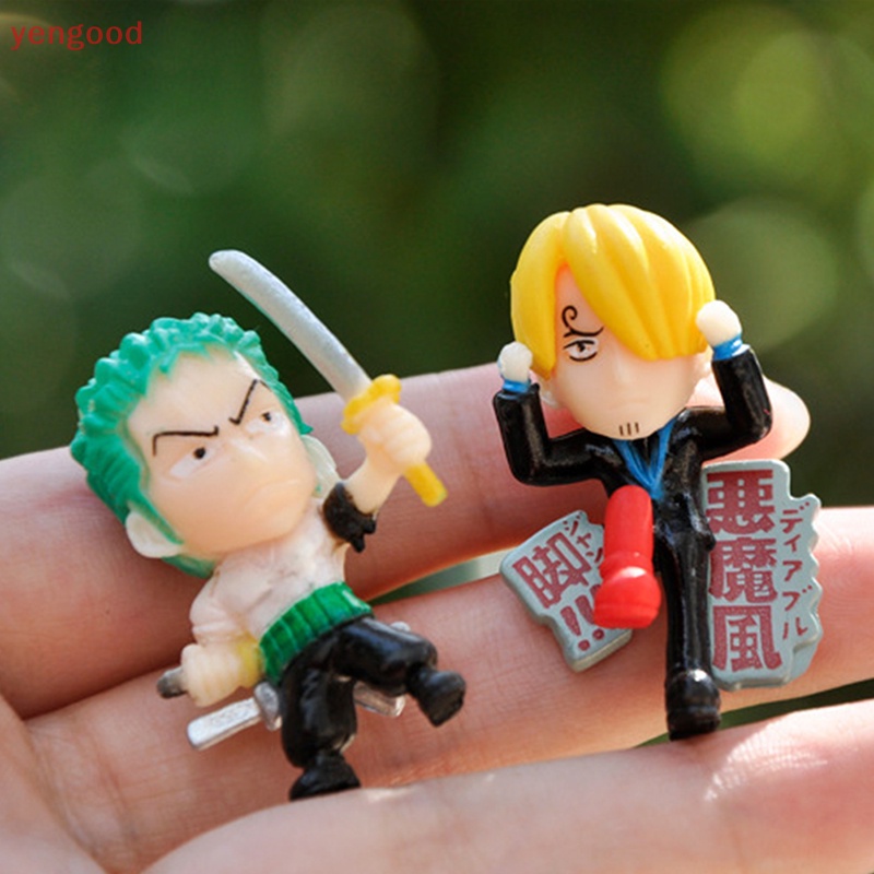 Bộ 6 Mô Hình Nhân Vật Luffy Đội Mũ Rơm Trong One Piece