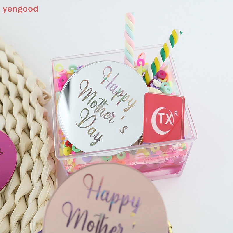 Set 10 Topper Trang Trí Bánh Chữ Happy Mother 'S Day