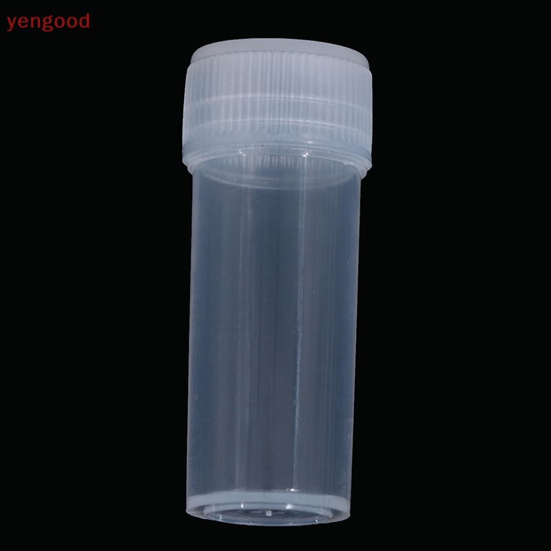 (YGD) Set 10 Ống Nghiệm Nhựa 5ml Có Nắp Cho Hóa Học